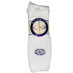 NEW WITH TAGS 90s Vintage Deadstock White E.G. Smith Original Boot Sock - Slouch